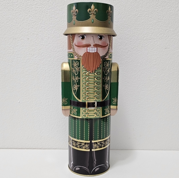 Green & Gold Nutcracker Metal Tin Canister - Picture 16 of 16